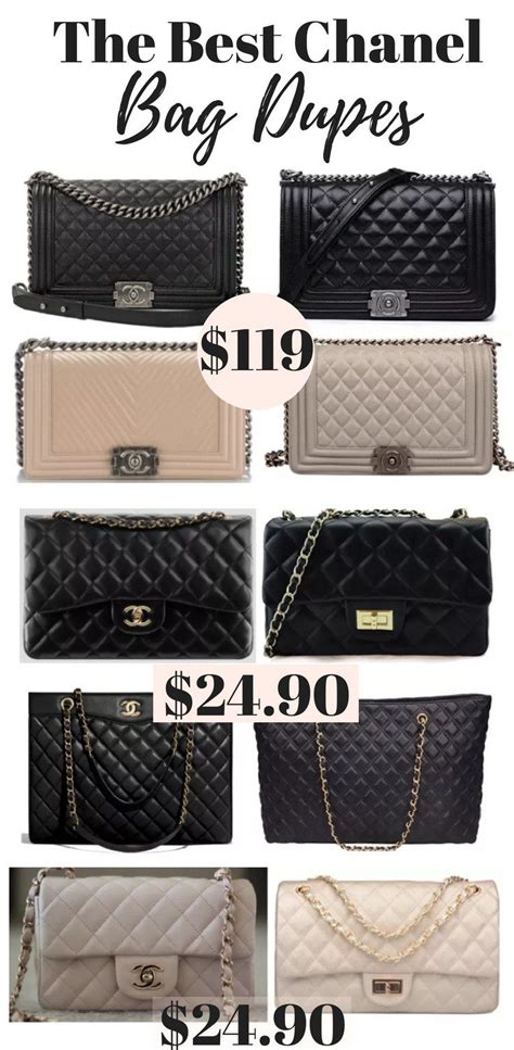 boy chanel handbag dupe|chanel bag look alike.